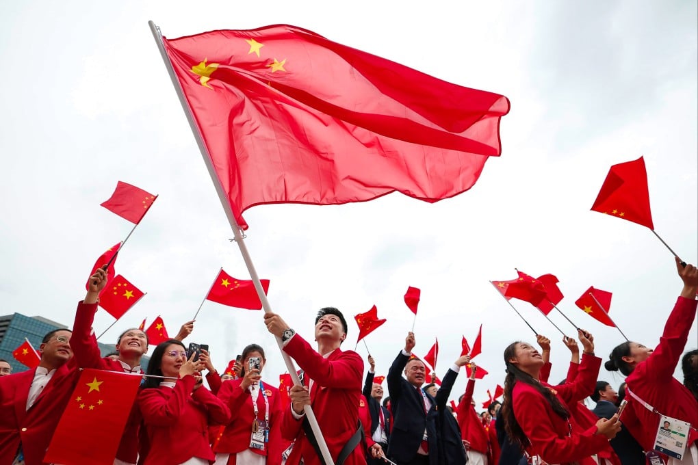 The Paris Games marked the best performance from mainland athletes at an overseas Olympics, with the team tying with the United States for gold medals. Photo: AP