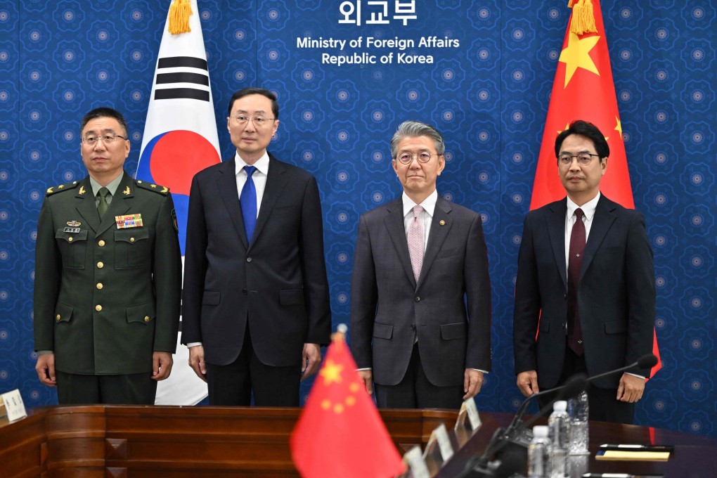 Chinese and South Korean officials meet in Seoul on June 18. Photo: AFP