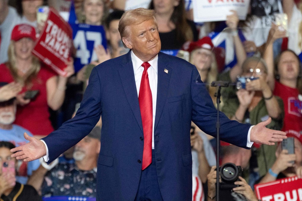 Donald Trump at a campaign rally in Pennsylvania on Saturday. Photo: AFP