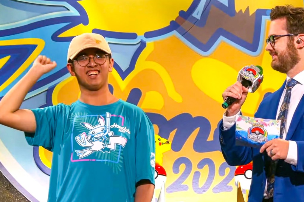 Hong Kong teenager Cheng Yip-kai is world champion when it comes to Pokemon. Photo: Pokémon Company