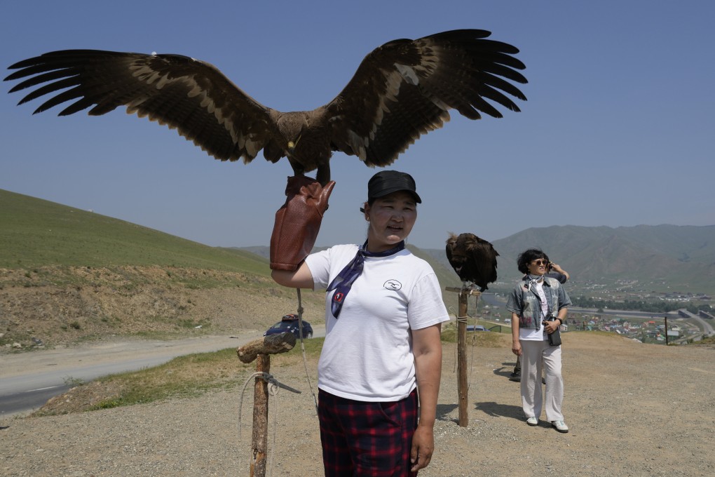 Mongolia, famous for Genghis Khan, the steppes and its hunting eagles (above) is trying to attract a million tourists a year with its Welcome to MonGOlia campaign. Photo: AP