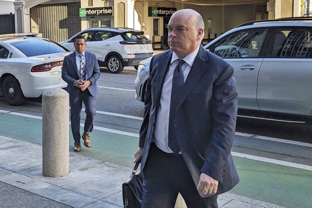 British tech magnate Mike Lynch. Lynch went missing off the coast of Sicily after his yacht sank on Monday. On Saturday, his co-defendant in a US fraud trial was critically injured in a UK car crash. Photo: AP