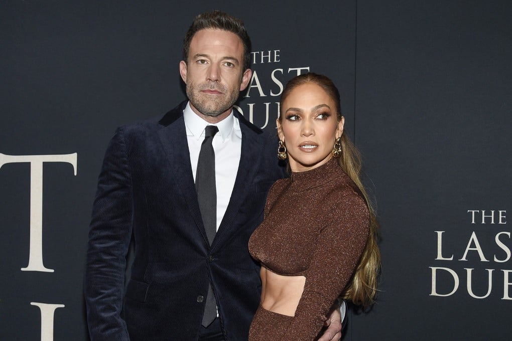 Ben Affleck and Jennifer Lopez attend the premiere of “The Last Duel” in New York in October 2021. Photo: AP