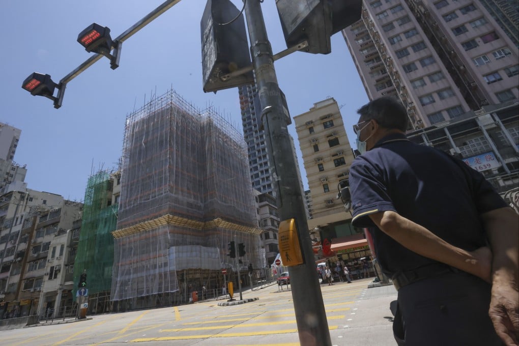 An Urban Renewal Authority redevelopment project in To Kwa Wan, pictured on August 9, 2024, is expected to provide about 230 flats. Photo: Jonathan Wong