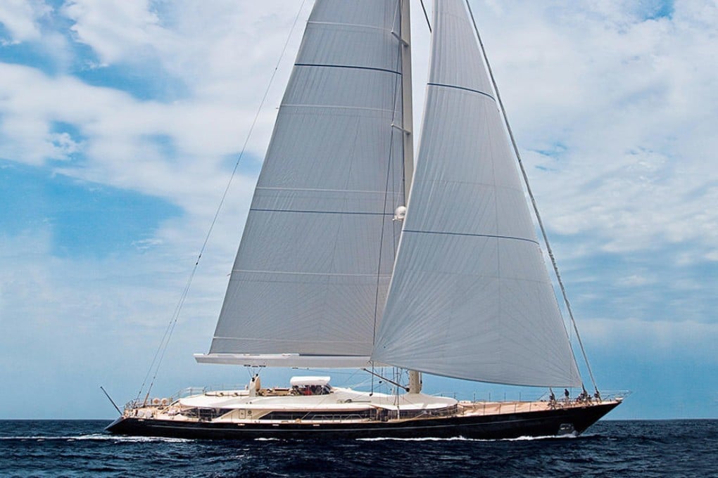 The ‘Bayesian’ sailing boat, in Palermo, Sicily, Italy. Photo: EPA-EFE/Perini Navi Press Office
