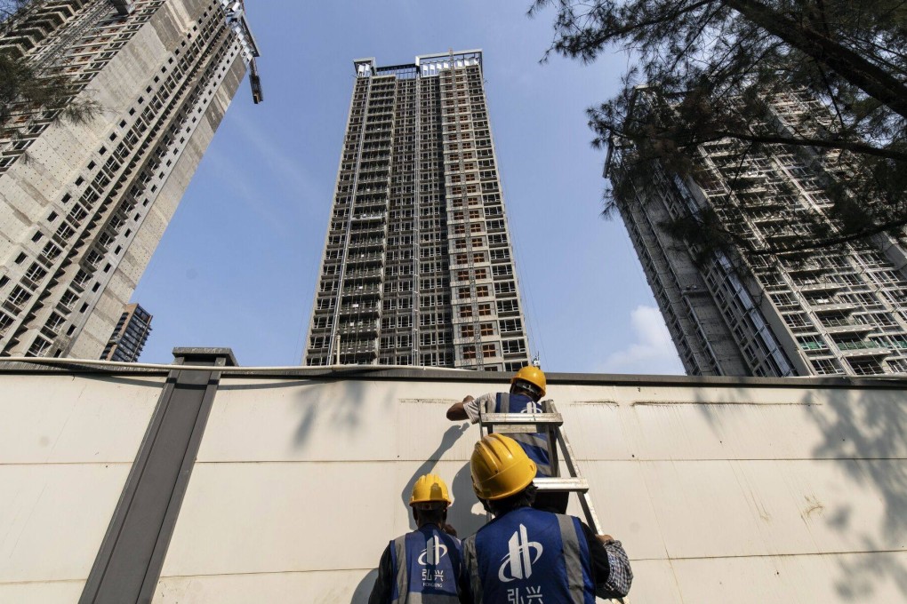 Residential buildings under construction in Shenzhen. Photo: Bloomberg