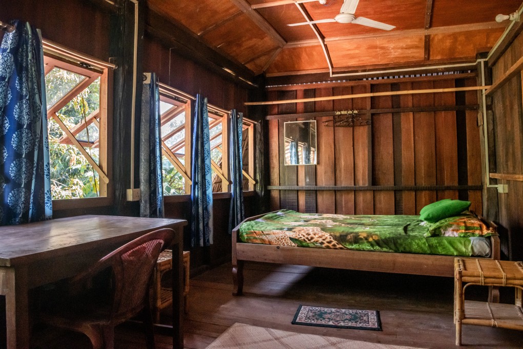 A bedroom at Koh Hee Homestay in Mayabundar on Middle Andaman, in India’s Andaman Islands. The homestay is one of the last traditional wooden Karen houses on the islands and its owner hopes tourism can help keep their heritage alive. Photo: Avantika Chaturvedi