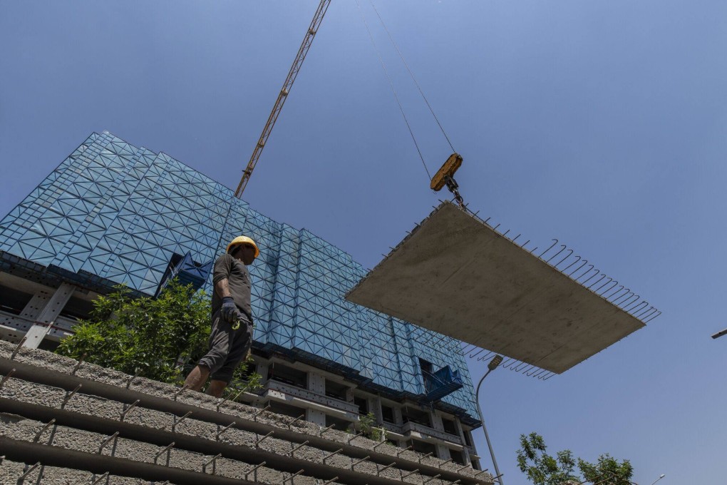 Residential buildings under construction in Jinan in eastern China’s Shandong province. Photo: Bloomberg