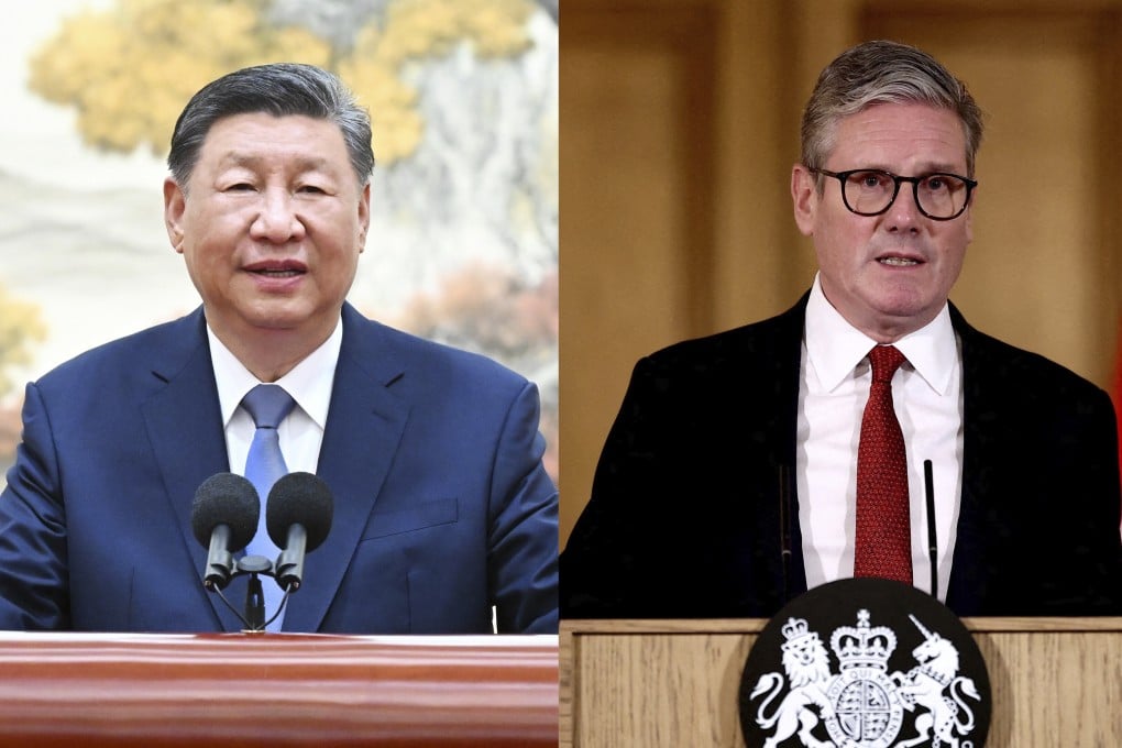 Chinese President Xi Jinping and British Prime Minister Keir Starmer had their first official phone call on Friday afternoon. Photo: Xinhua/Reuters