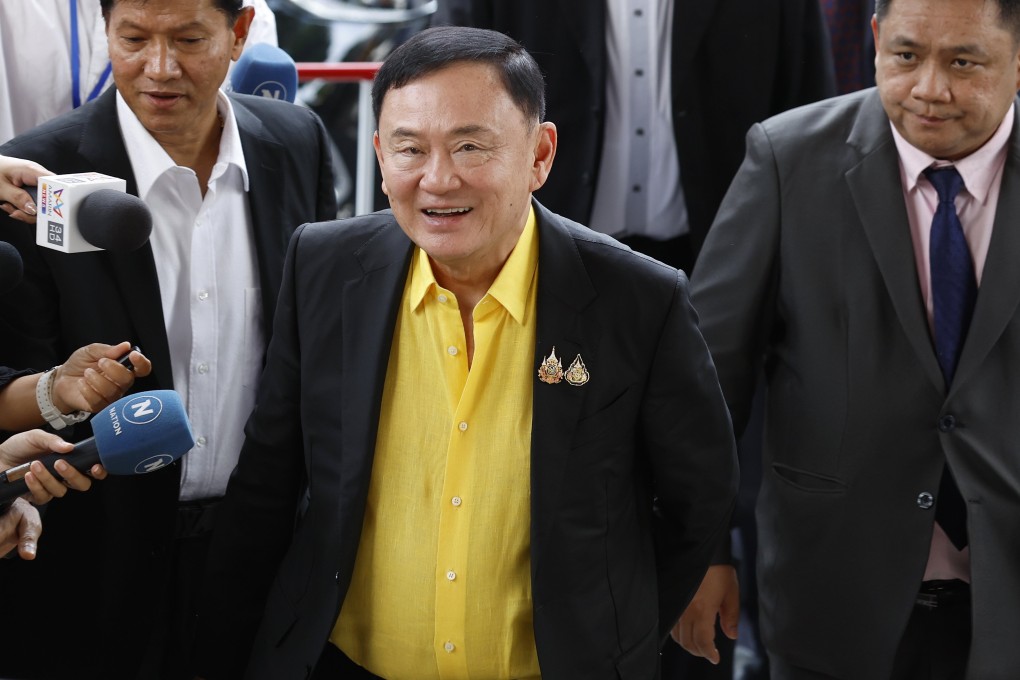 Former Thai Prime Minister Thaksin Shinawatra arrives to face charges of insulting the monarchy at the Criminal Court in Bangkok, Thailand, on August 19, 2024. Photo: EPA-EFE