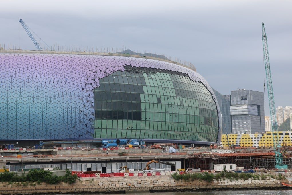 The sporting venue under construction at Kai Tak Sports Park, May 10, 2024. Photo: Jelly Tse