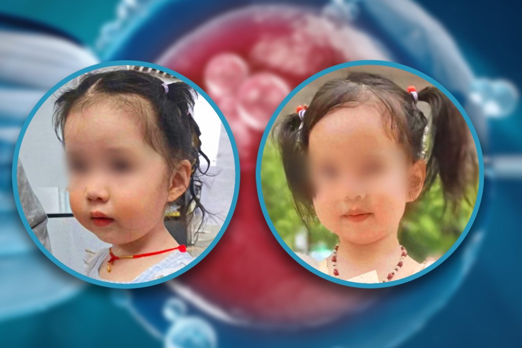 A mother in China whose daughter was a test-tube baby saw a photo of an identical girl online and feared her stored embryos had been misused. Photo: SCMP composite/Shutterstock/Douyin