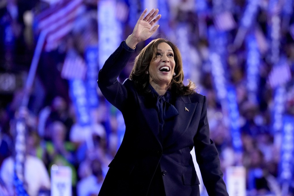 US Vice-President Kamala Harris at the Democratic National Convention in Chicago last week. Photo: AP