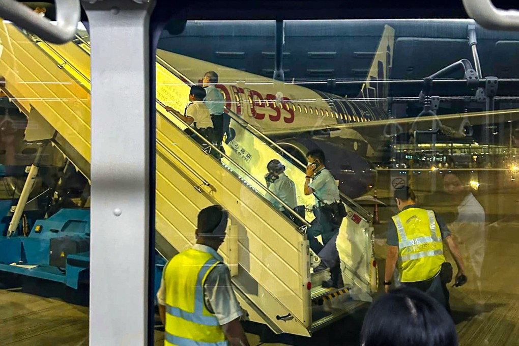 A mainland Chinese man has been arrested for allegedly stealing cash and valuables from a fellow passenger on a HK Express flight. Photo: Facebook/Jack Wong