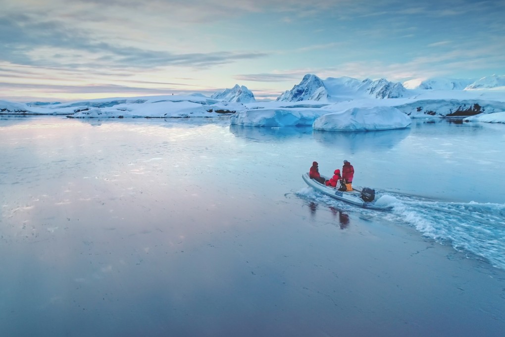 There is now more of an appetite for bespoke, sometimes unique, high-end travel experiences. Tourists sail on a boat in Antarctica. Photo: Shutterstock