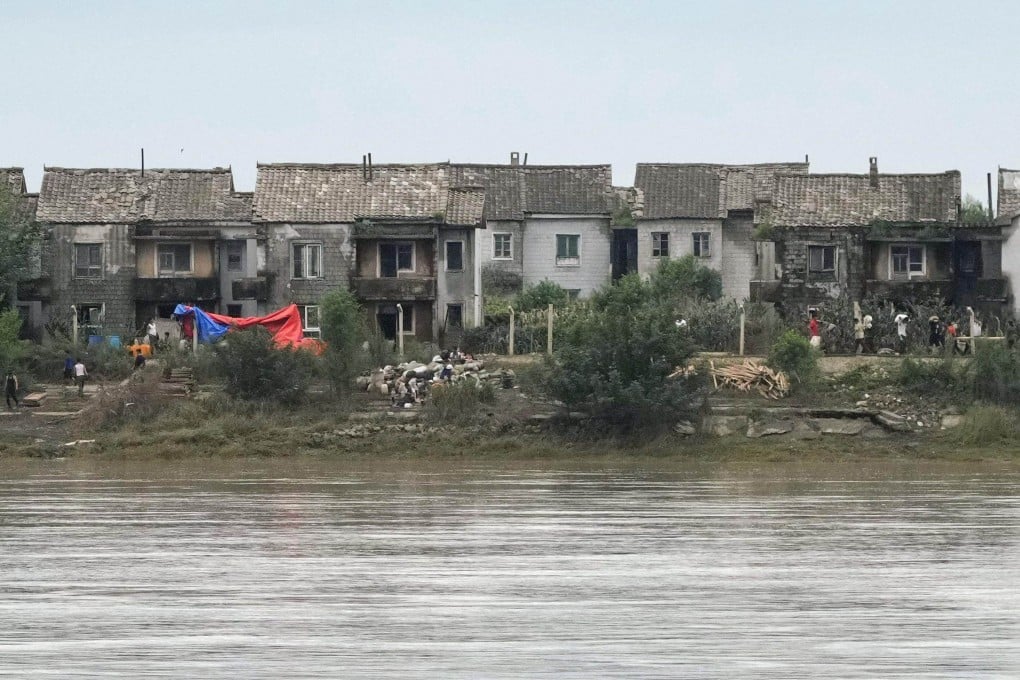 Buildings are seen on the North Korean side of the Yalu River from Dandong earlier this month. Proposed radio stations in the Chinese border city could cause “serious interference”, Pyongyang claimed. Photo: Kyodo