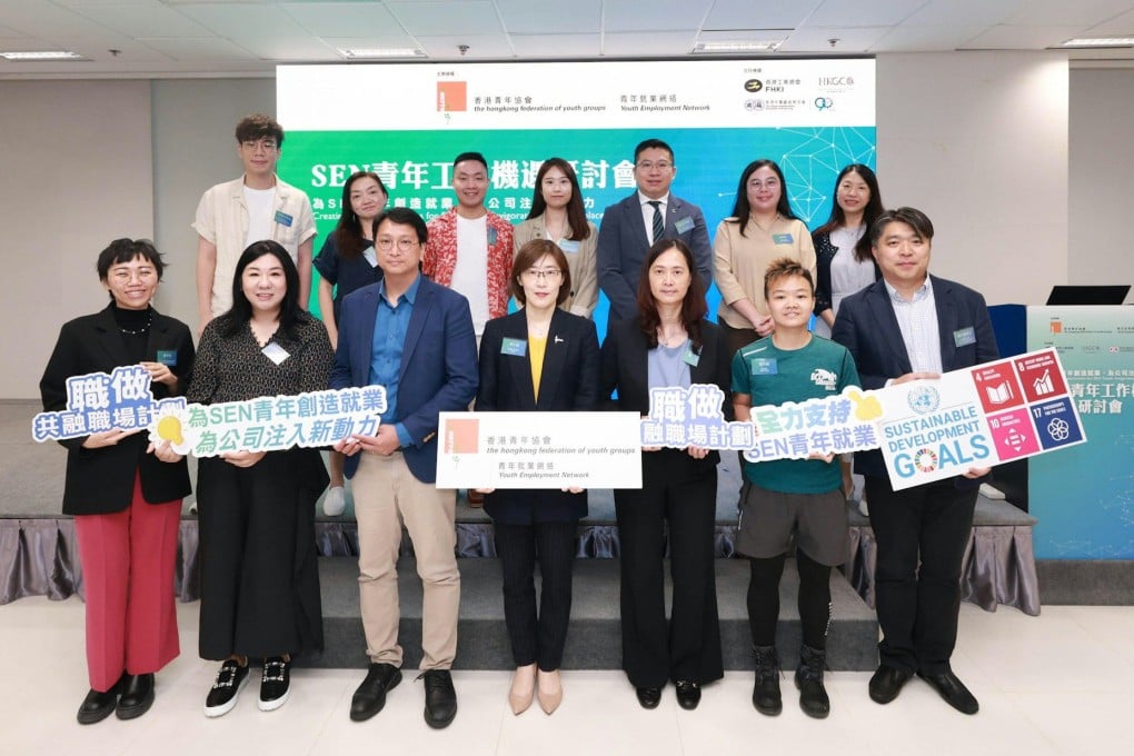 The Hong Kong Federation of Youth Groups has found that 76.5 per cent of firms polled have never hired youth with special education needs before. Photo: Handout