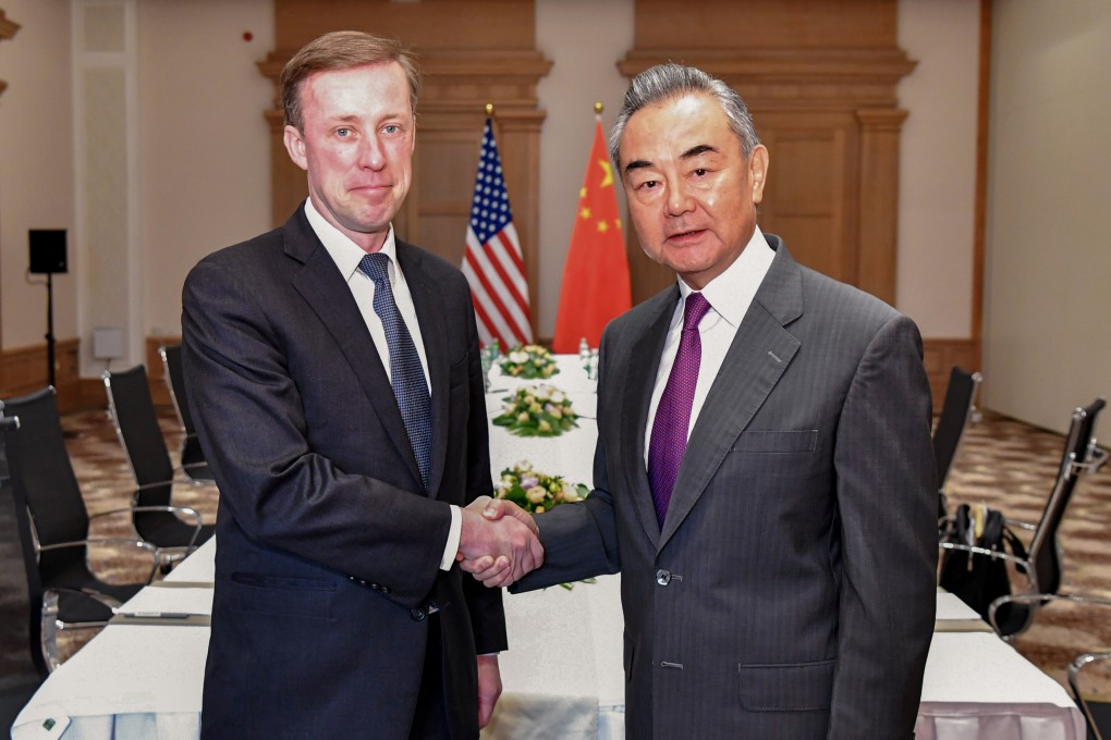 US national security adviser Jake Sullivan and Chinese Foreign Minister Wang Yi have met before, but this will be Sullivan’s first trip to China. Photo: AP
