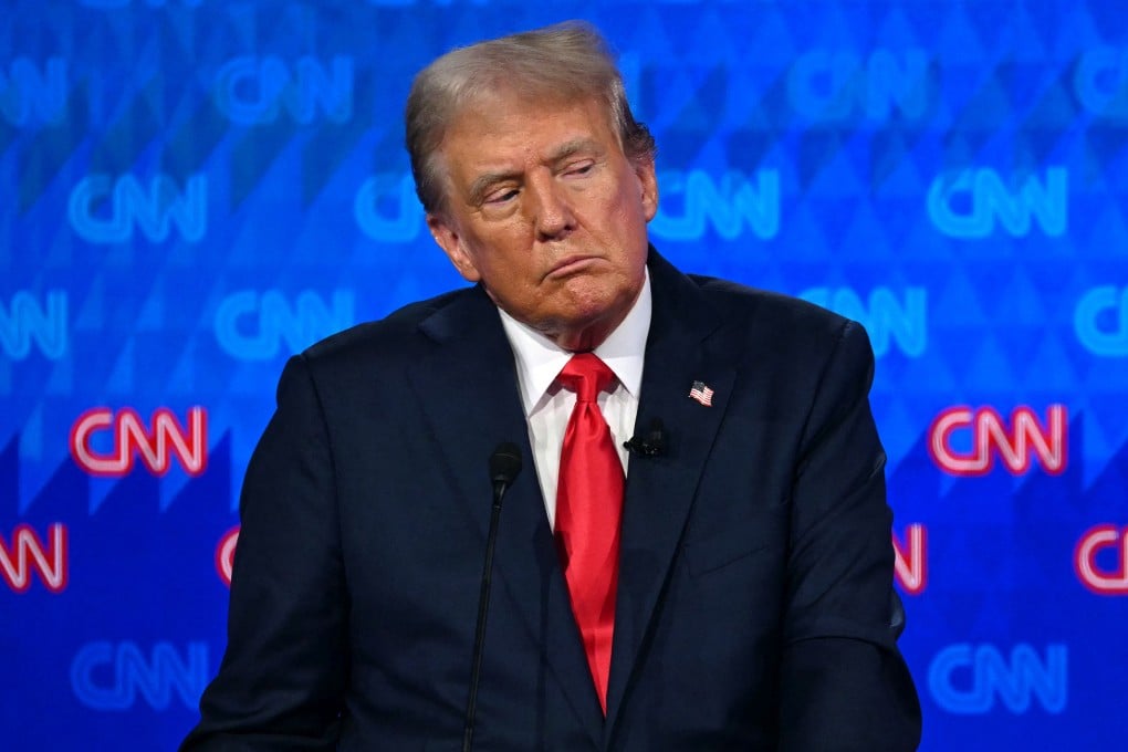 Donald Trump in the first debate of the 2024 elections with President Joe Biden, on June 27. File photo: TNS