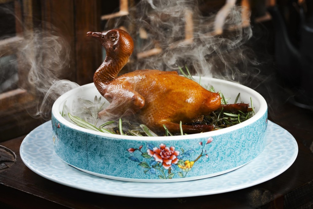 Tea-smoked pigeon at Hutong, where a special collaborative menu will drop this weekend, one of five food events to tempt diners in Hong Kong. Photo: Hutong