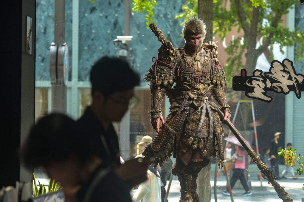 A poster of the video game Black Myth: Wukong in Hangzhou, China. Photo: Xinhua