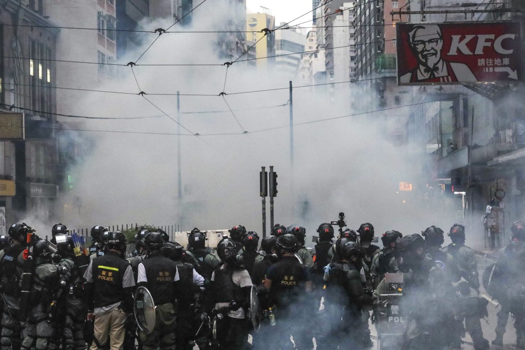 Anti-government protests on October 5, 2019. The jury has retired to decide the fate of seven defendants allegedly involved in a thwarted bomb plot to kill police officers. Photo: Felix Wong