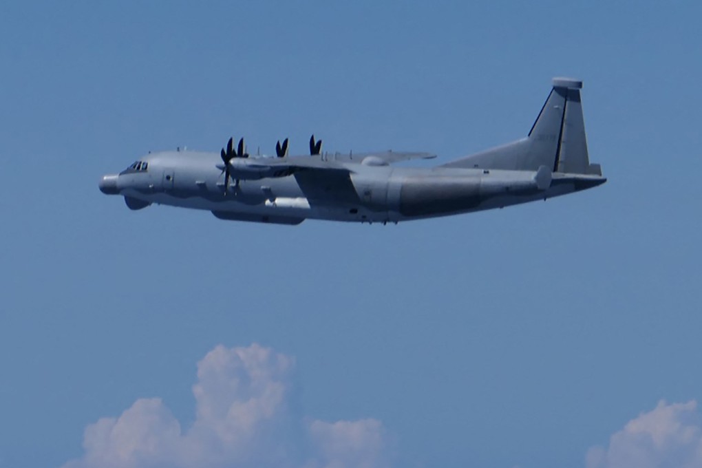 The Chinese military Y-9 intelligence-gathering aircraft that Tokyo said violated Japanese airspace on Monday. Photo: Japan’s Ministry of Defence/ Handout via AFP