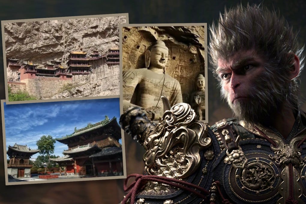 The launch of the online game, Black Myth: Wukong has sparked an unprecedented tourism boom in northern China. Photo: SCMP composite/Baidu/Weibo