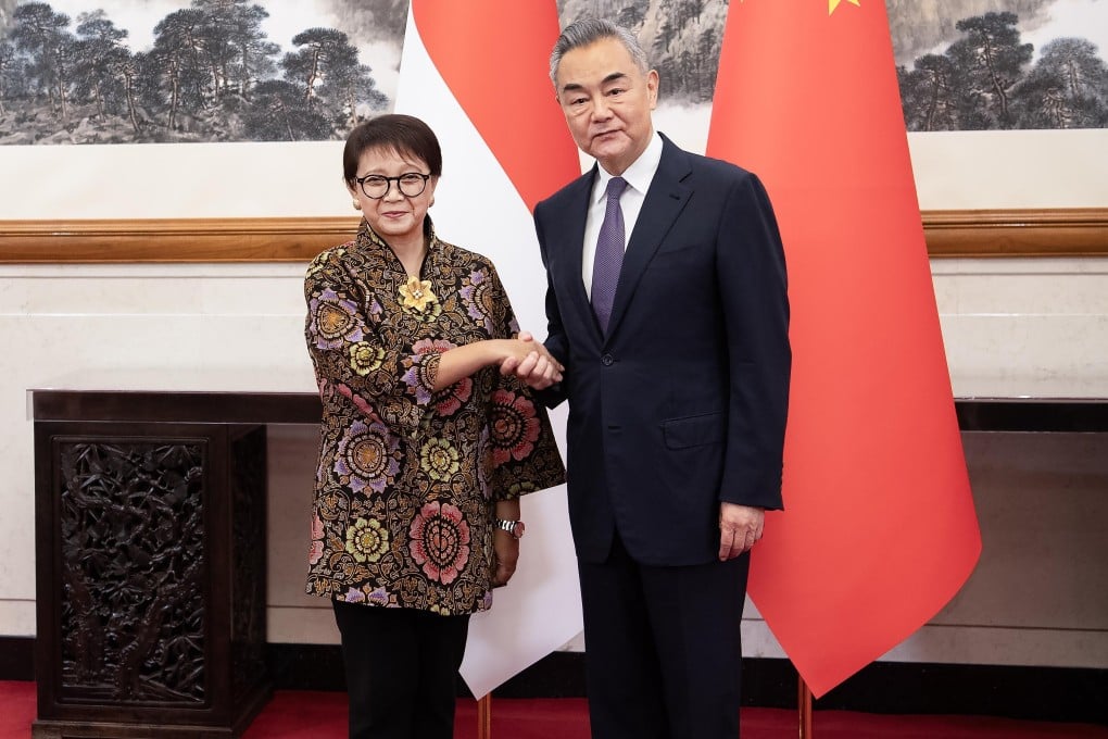 Indonesian Foreign Minister Retno Marsudi discussed durian imports with Chinese counterpart Wang Yi on Friday during talks in Beijing. Photo: EPA-EFE