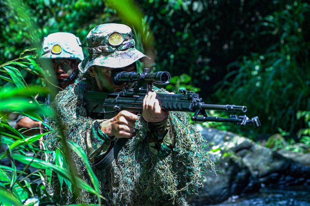 People’s Liberation Army troops pictured on a previous exercise in China. Photo: Weibo/Southern Theatre Command