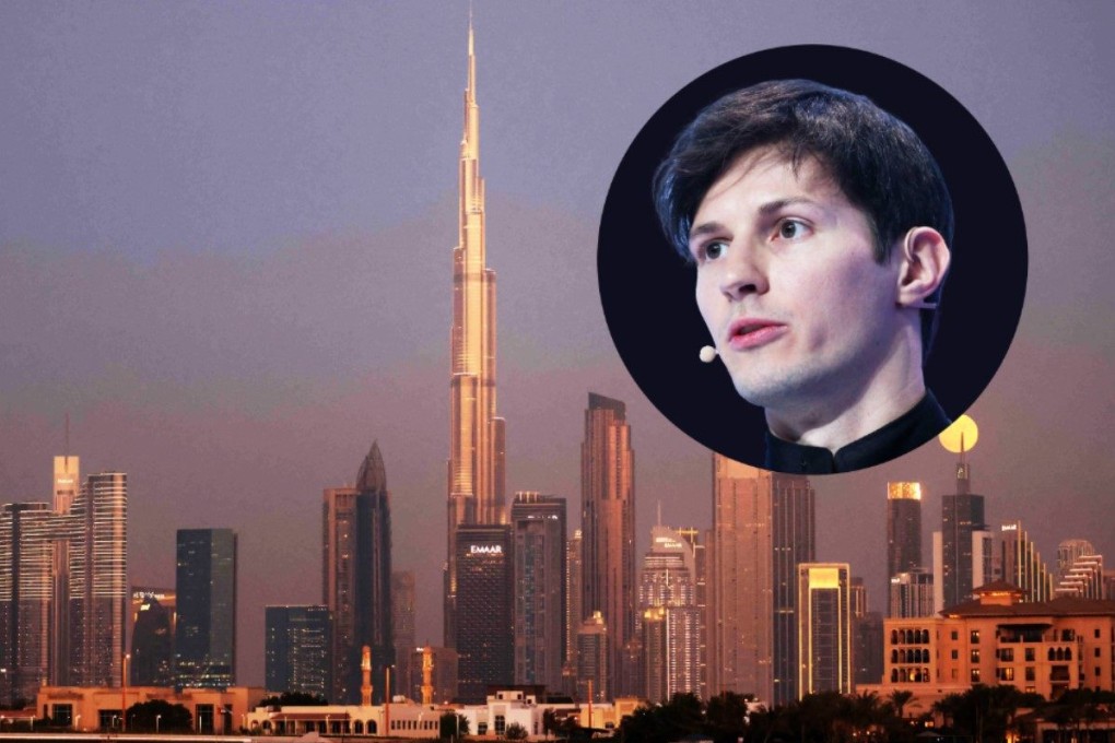 The Dubai skyline. Telegram CEO Pavel Durov is a citizen of the United Arab Emirates. Photos: Agence France-Presse and Bloomberg