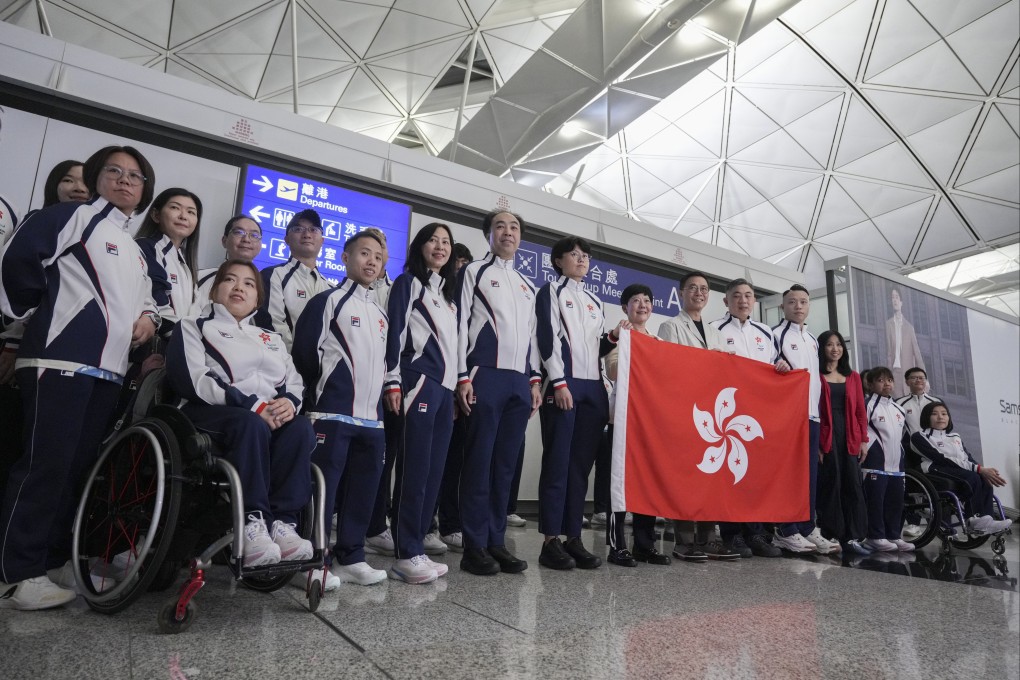 Hong Kong’s delegation for the Paris 2024 Paralympic Games. Photo: Eugene Lee