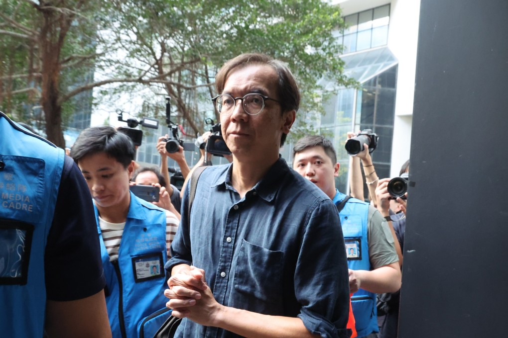 Former Stand News’ editor-in-chief Chung Pui-kuen leaves Wan Chai Court on Thursday after being convicted of sedition. Photo: Dickson Lee