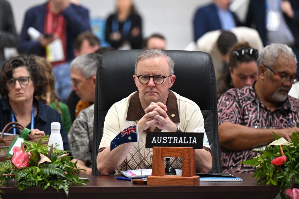 Australian Prime Minister Anthony Albanese attends the Pacific summit in Nuku’alofa, Tonga on Wednesday. Photo: EPA-EFE