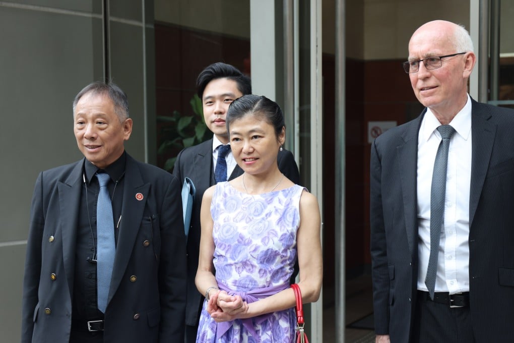 Police Chief Inspector Ann Yip leaves Sha Tin Court on Friday after receiving a suspended sentence for disorderly conduct. Photo: Brian Wong