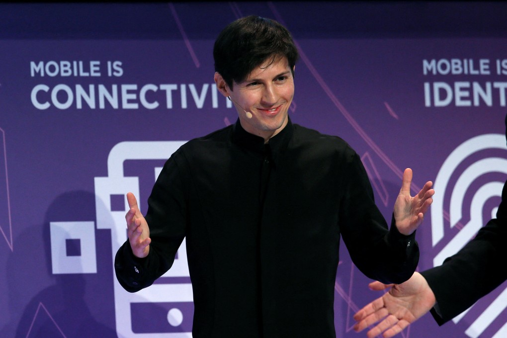 Founder and CEO of Telegram Pavel Durov delivers a keynote speech during the Mobile World Congress in Barcelona, Spain, on February 23, 2016. Photo: Reuters