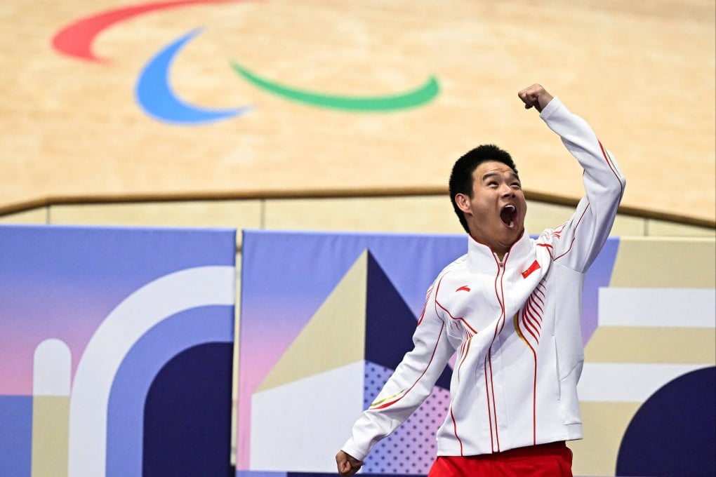 Li Zhangyu’s fifth gold medal in four Paralympic Games and new world record received widespread praise on Chinese social media. Photo: AFP
