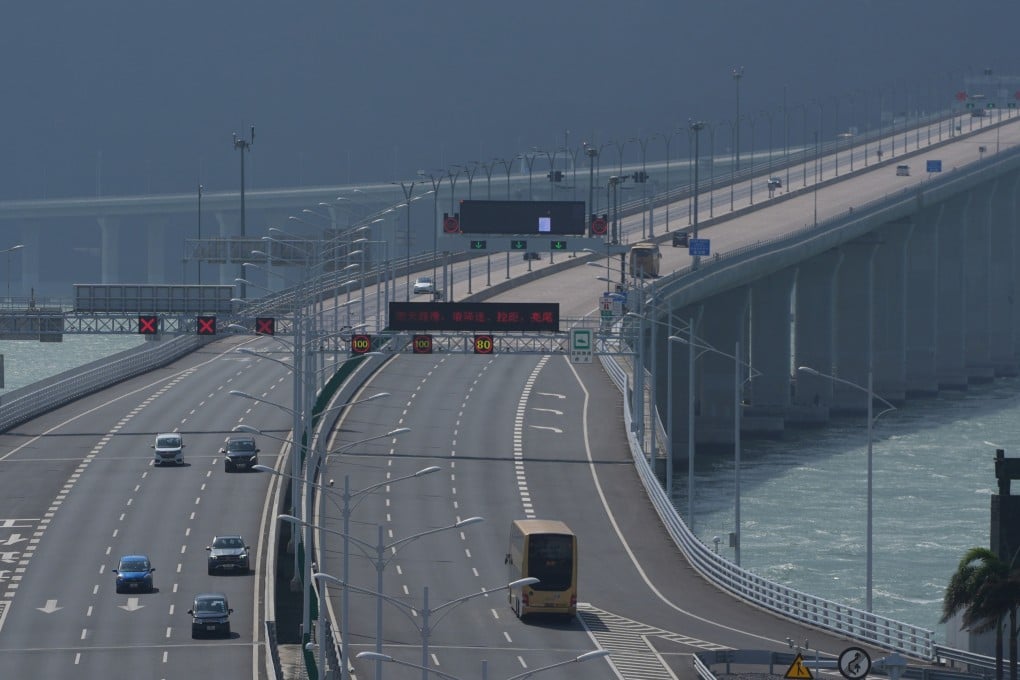 A veteran Hong Kong politician has called for greater policy alignment between jurisdictions overseeing the Hong Kong-Zhuhai-Macau Bridge. Photo: Eugene Lee