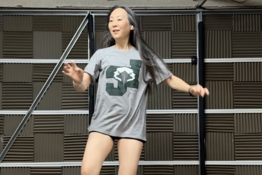 Mimi Ison shuffle dances in a still from one of her Instagram videos. The 61-year-old Korean-American influencer posts what she calls “midlife pro-age motivation” content on her Instagram channel that shows that middle age is not something to be afraid of. Photo: Mimi Ison