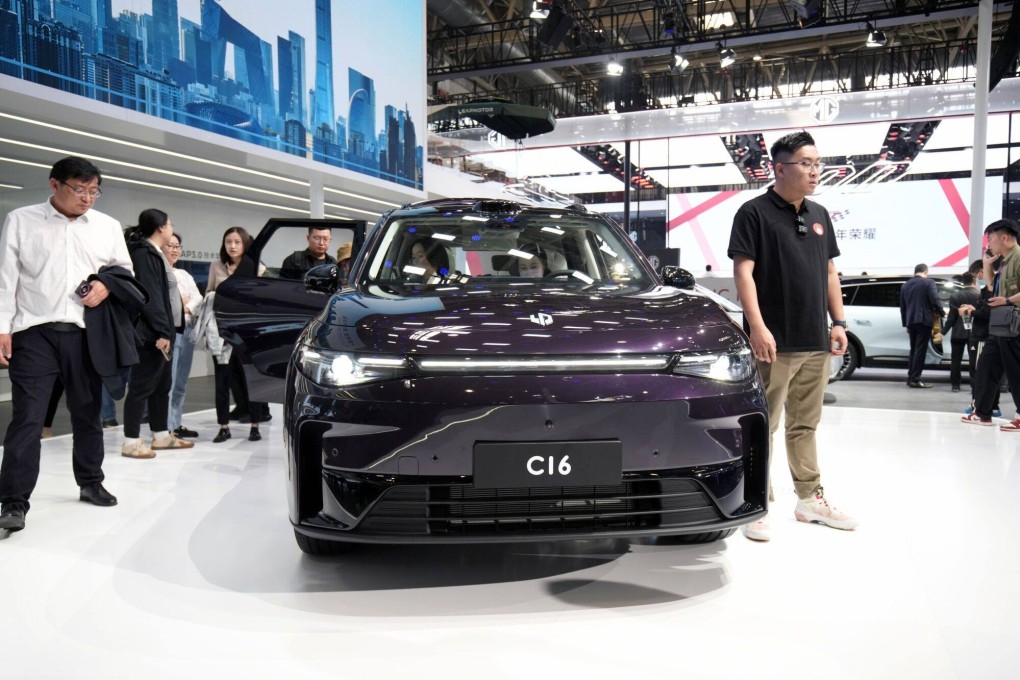 Leapmotor delivered 8,000 units of the C16 midsize SUV last month. Photo: Bloomberg