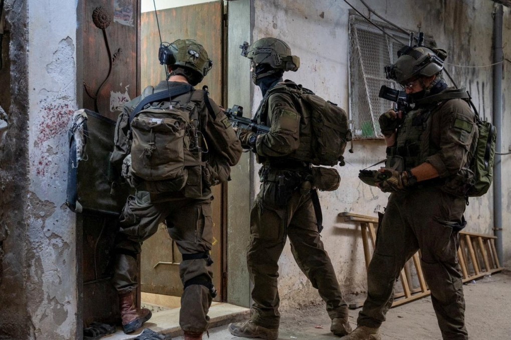 Members of the Israeli military operate in what they say is the Jenin Area, in the Israeli-occupied West Bank. Israeli Army/Reuters
