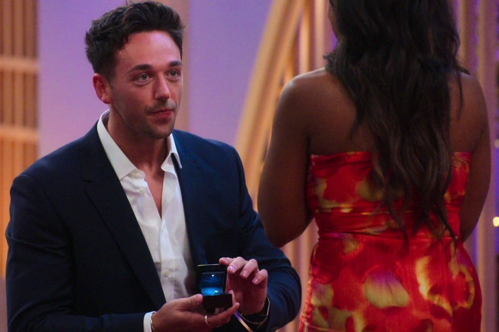 A still of Love Is Blind: UK season one contestants Sam and Nicole. The British twist on the newest edition of the reality dating show has helped the franchise return to form. Photo: Netflix