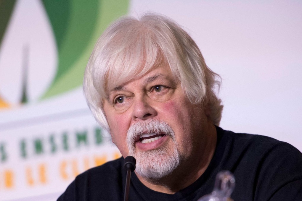 Anti-whaling activist Paul Watson speaks at a press conference in Paris in 2015. Photo: AFP