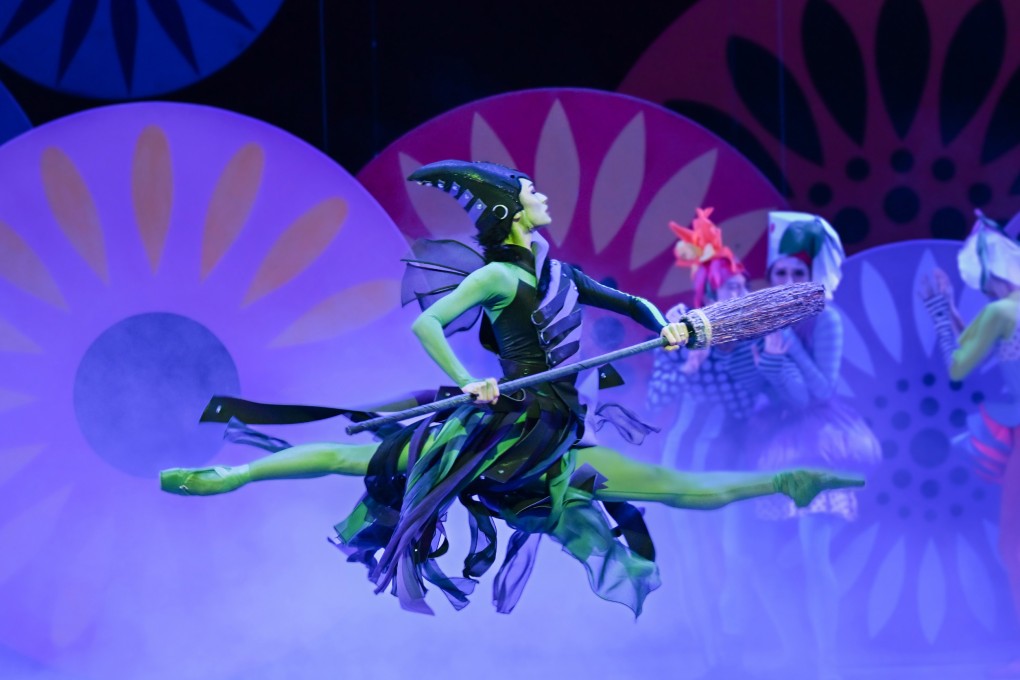 Wang Qinxing as the Wicked Witch of the West in a scene from Hong Kong Ballet’s The Wizard of Oz, a production by Septime Webre, Hong Kong Ballet’s artistic director. Photo: Tony Luk