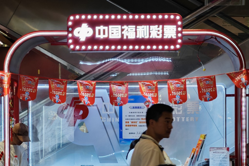 China’s lottery ticket sales rose in July, according to data from the Ministry of Finance. Photo: Getty Images