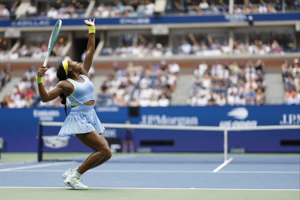 Coco Gauff sent down 19 double faults in her loss to Emma Navarro. Photo: USA TODAY Sports