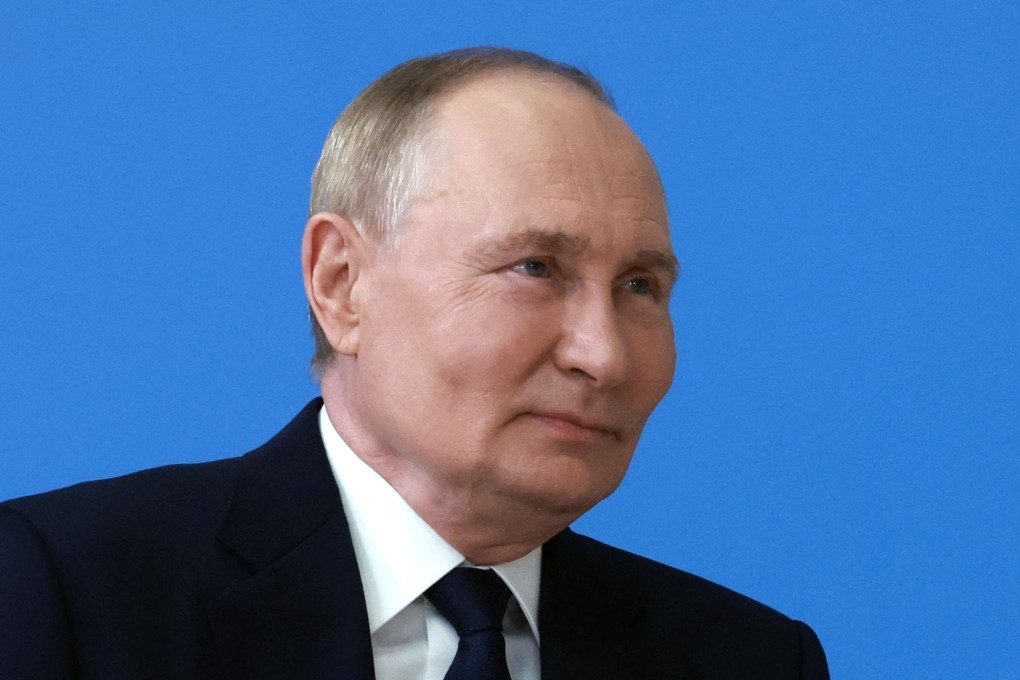 President Putin praised his grandchildren’s Mandarin fluency, emphasising English’s significance amid rising Chinese language interest in Russia. Photo: Pool/AFP