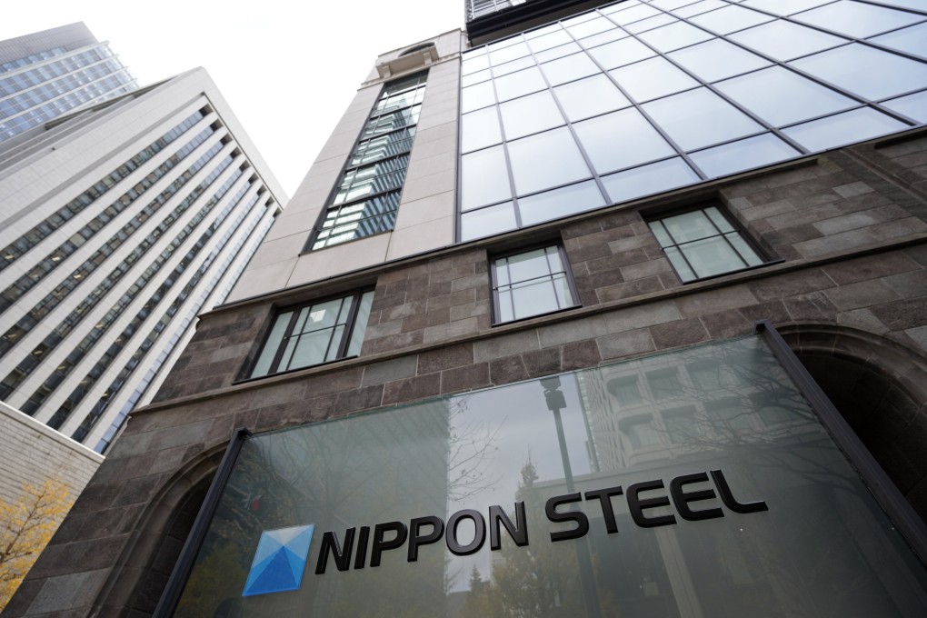 Nippon Steel signage at the company’s headquarters in Tokyo. Photo: EPA-EFE