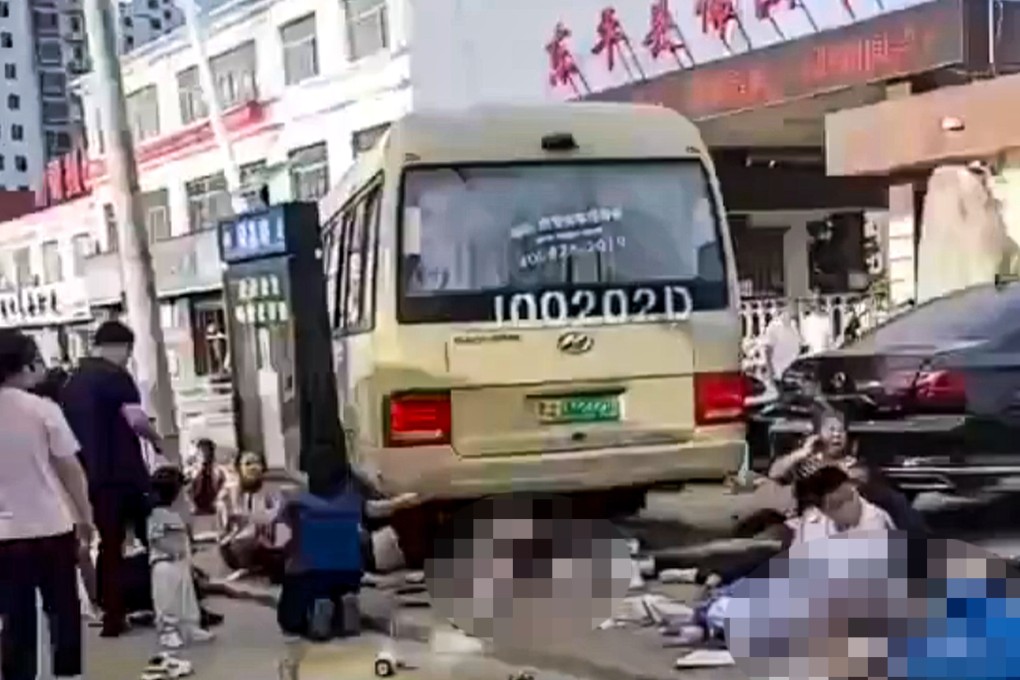 Eleven people were killed and dozens injured after a bus hit a crowd outside a school on Tuesday morning. Photo: X/@FxGecko_MYS