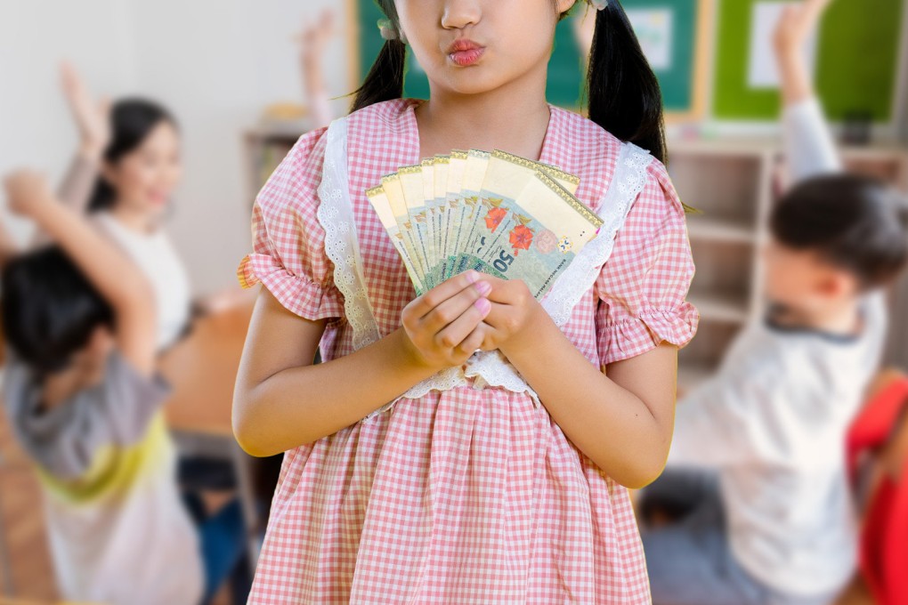 An 11-year-old girl in Malaysia follows in her mother’s footsteps of generosity, takes it upon herself to surprise her classmates by distributing US$700. Photo: SCMP composite/Shutterstock